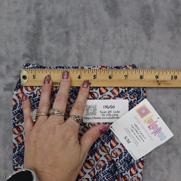 LulaRoe Pants Girls S to M Simply Comfortable White Gray Set of 2 Leggings - Picture 5 of 16